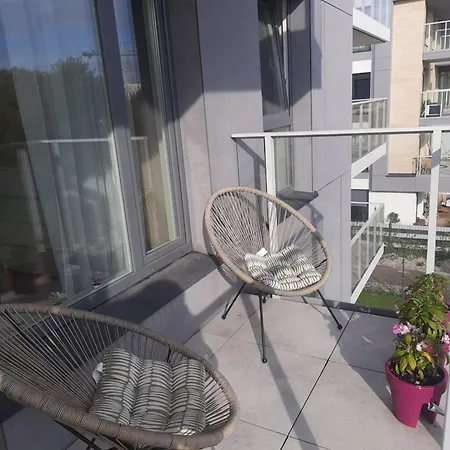 Przystan Letnica Klimatyzacja Garaz Plaza Brzezno 5min アパート *