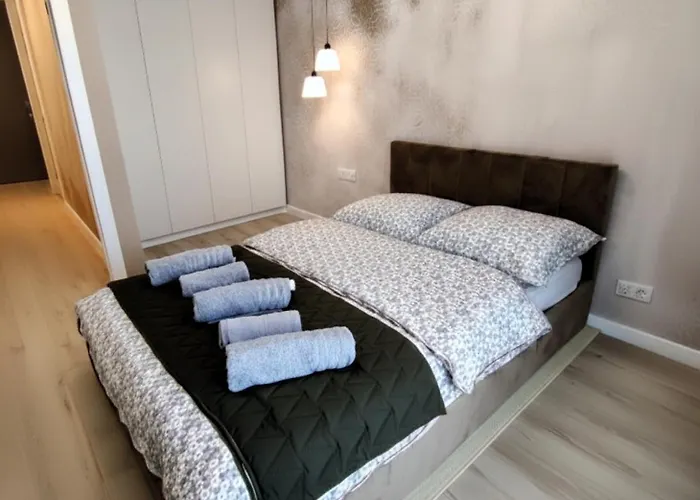 Apartament Przystań Letnica Klimatyzacja Garaż Brzeźno 5min Gdańsk