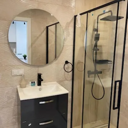 شقة Przystan Letnica Klimatyzacja Garaz Plaza Brzezno 5min *